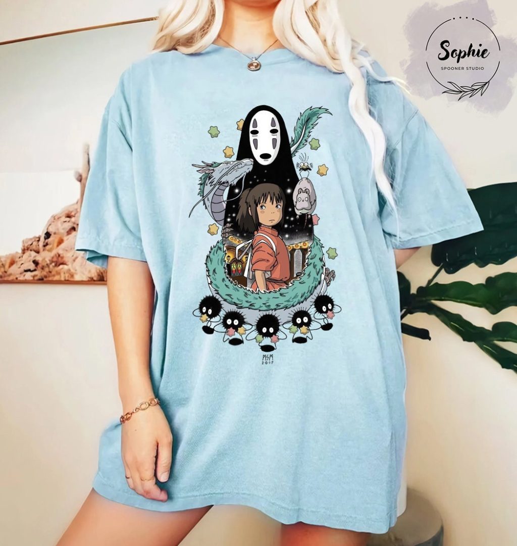 Studio Ghibli No Face & Chihiro Spirited Away T-shirt