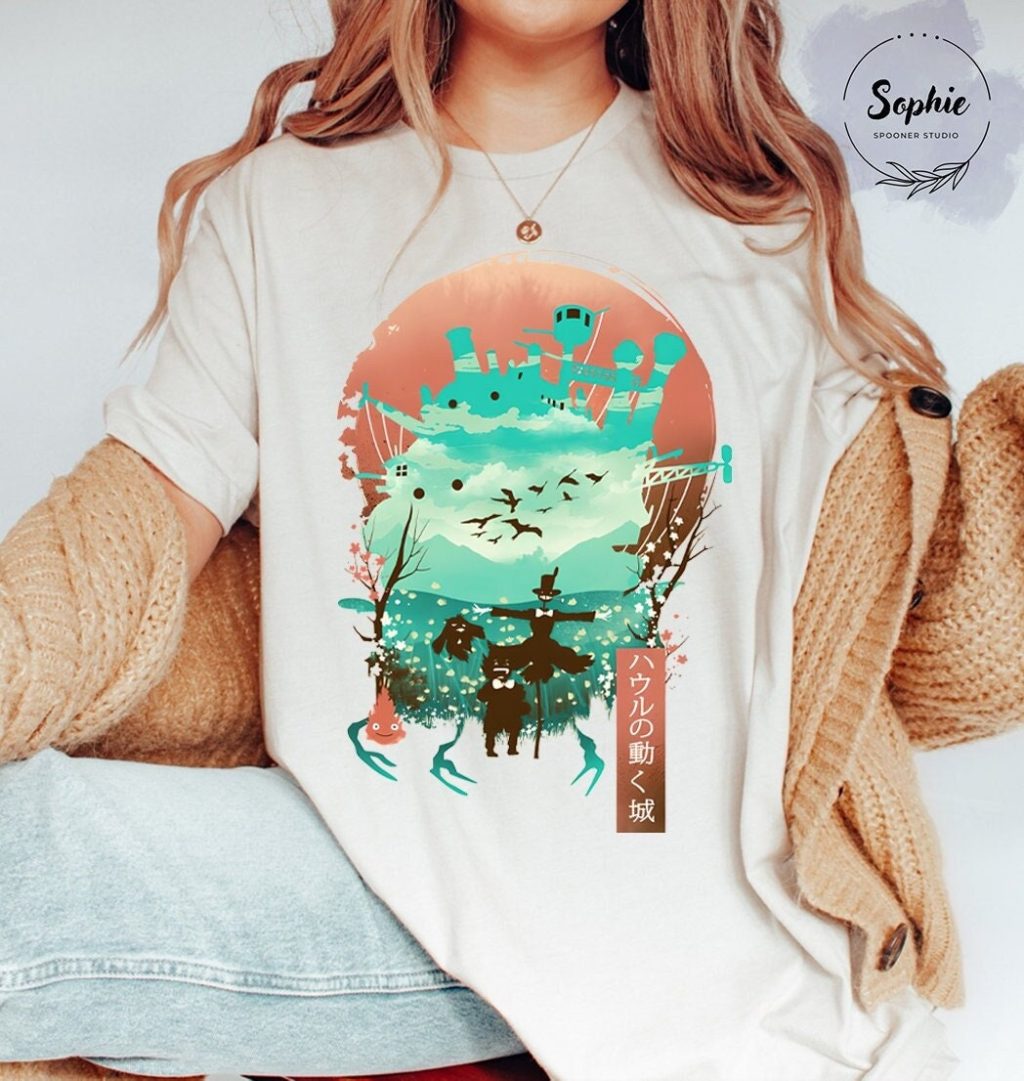 Studio Ghibli Ghibli Character Black T-shirt - Image 4