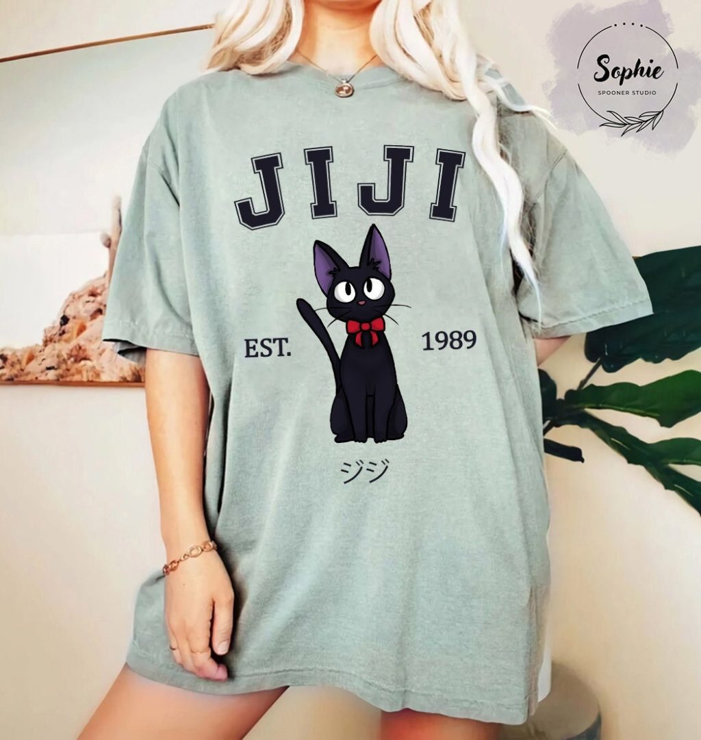 Studio Ghibli Jiji Est 1989 T-shirt - Image 5