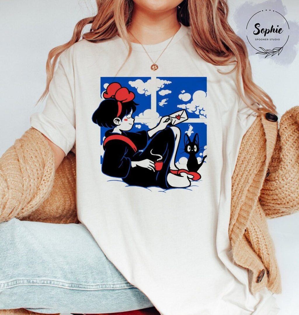 Studio Ghibli Kiki's Delivery Service Blue T-shirt - Image 2