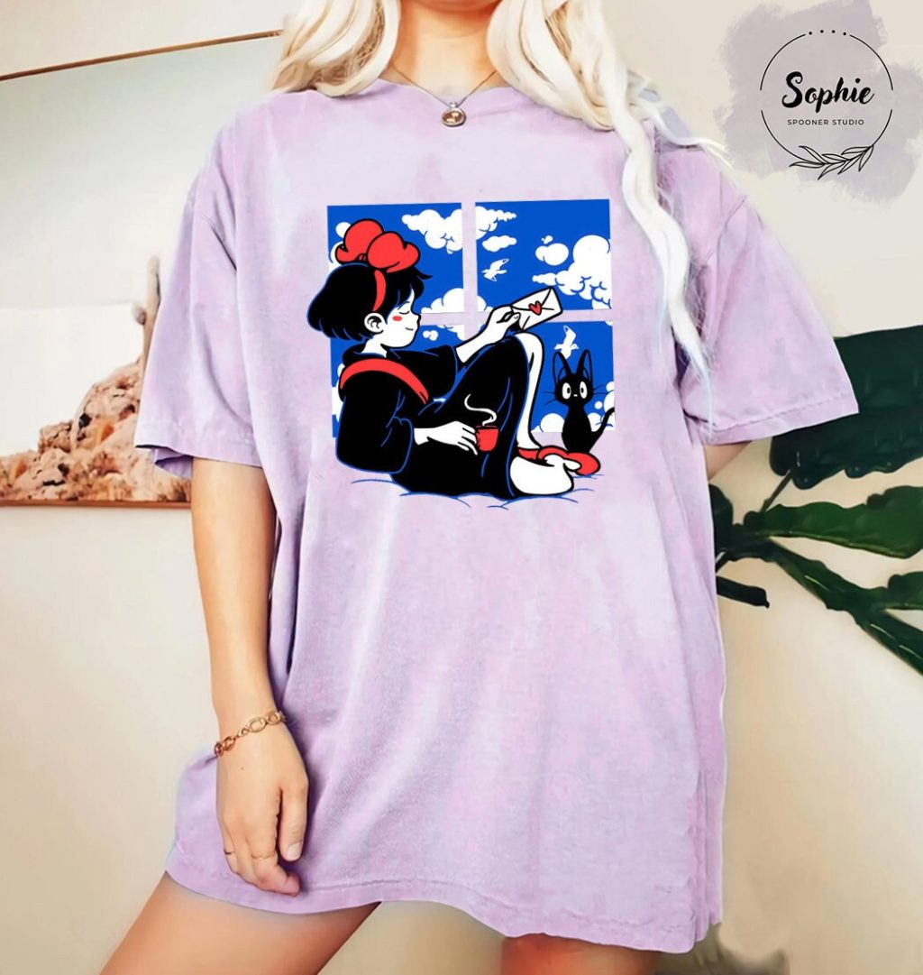 Studio Ghibli Kiki's Delivery Service Blue T-shirt - Image 5