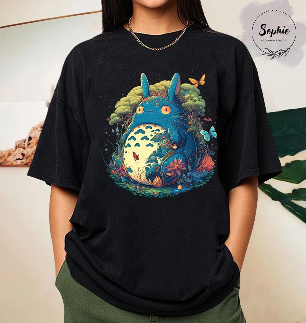 Studio Ghibli Totoro Purple T-shirt - Image 4