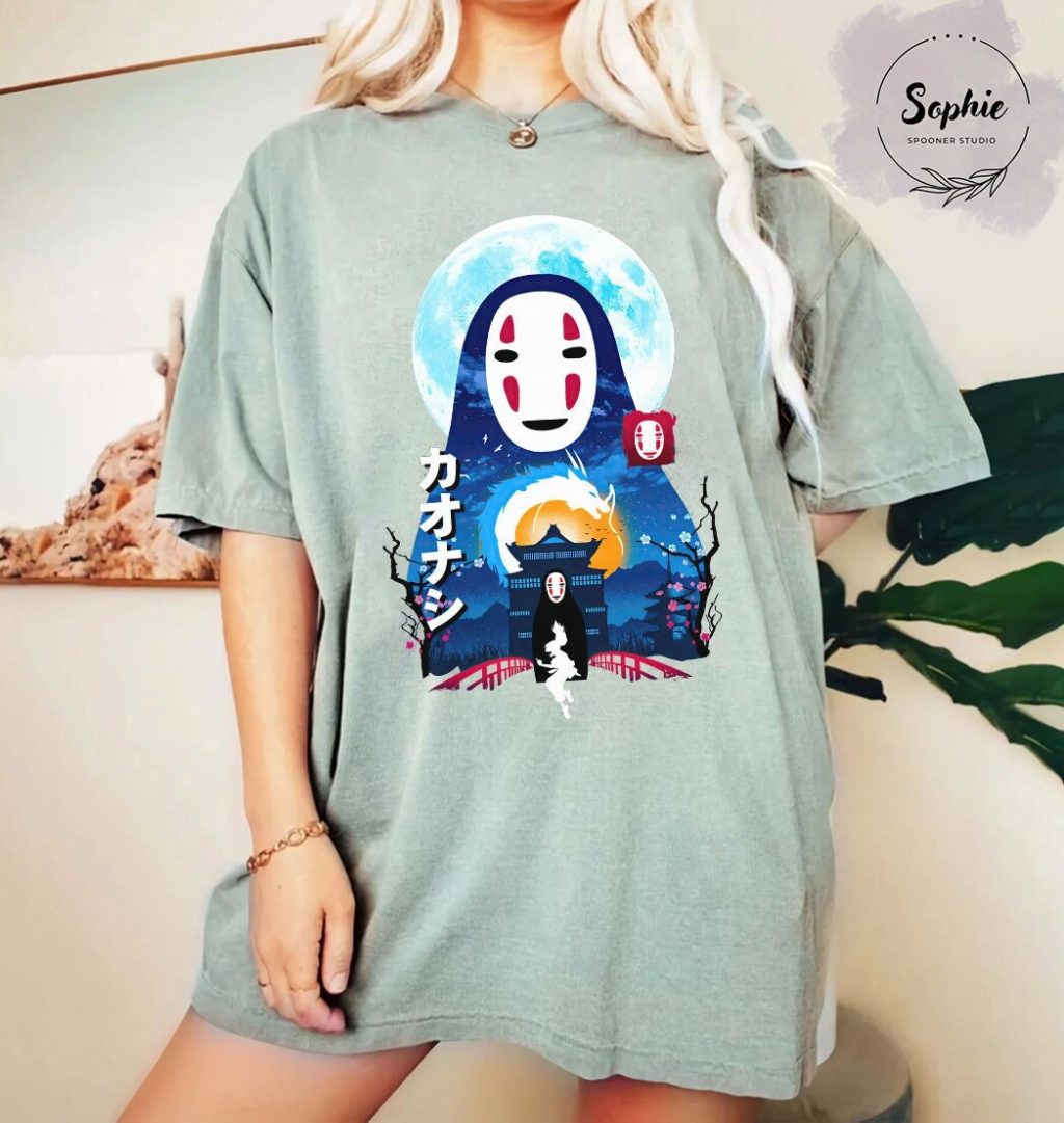 Studio Ghibli Spirited Away No Face T-shirt - Image 4