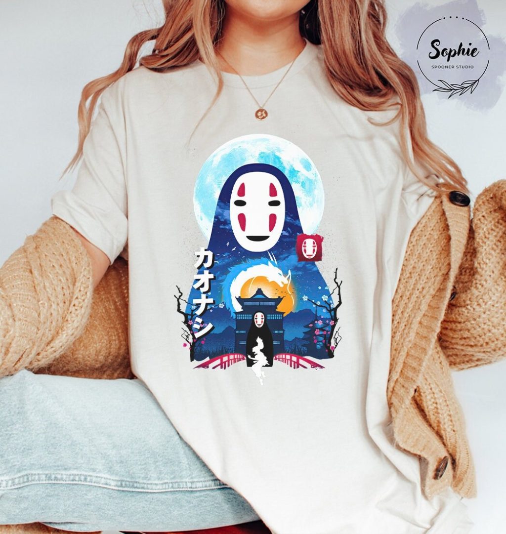 Studio Ghibli Spirited Away No Face T-shirt - Image 5