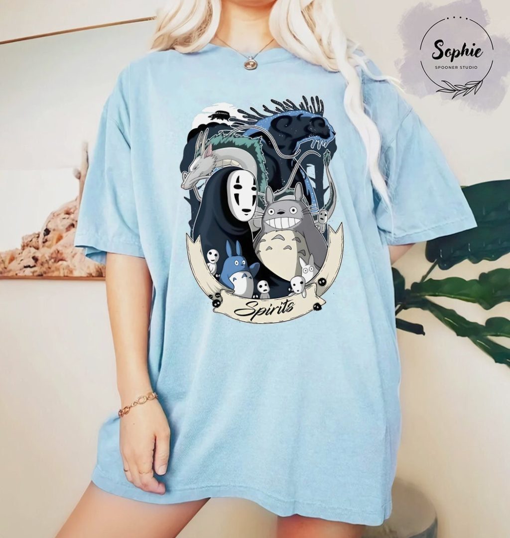 Studio Ghibli Spirits T-shirt - Image 5