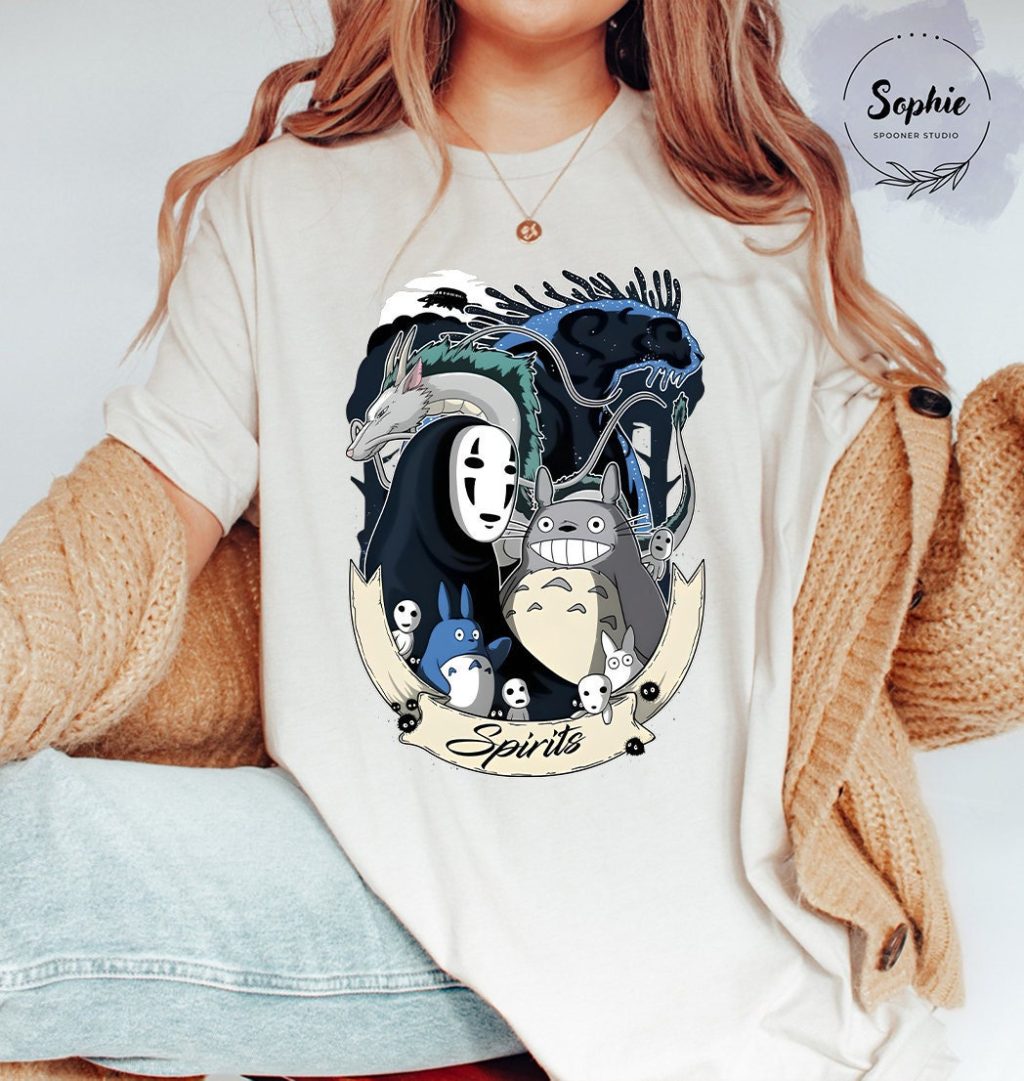 Studio Ghibli Spirits T-shirt - Image 4