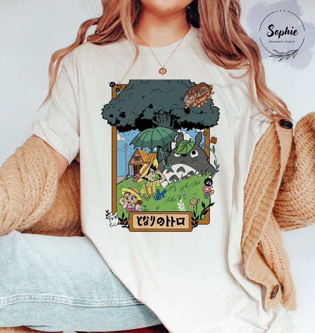 Studio Ghibli Totoro Anime Cartoon T-shirt