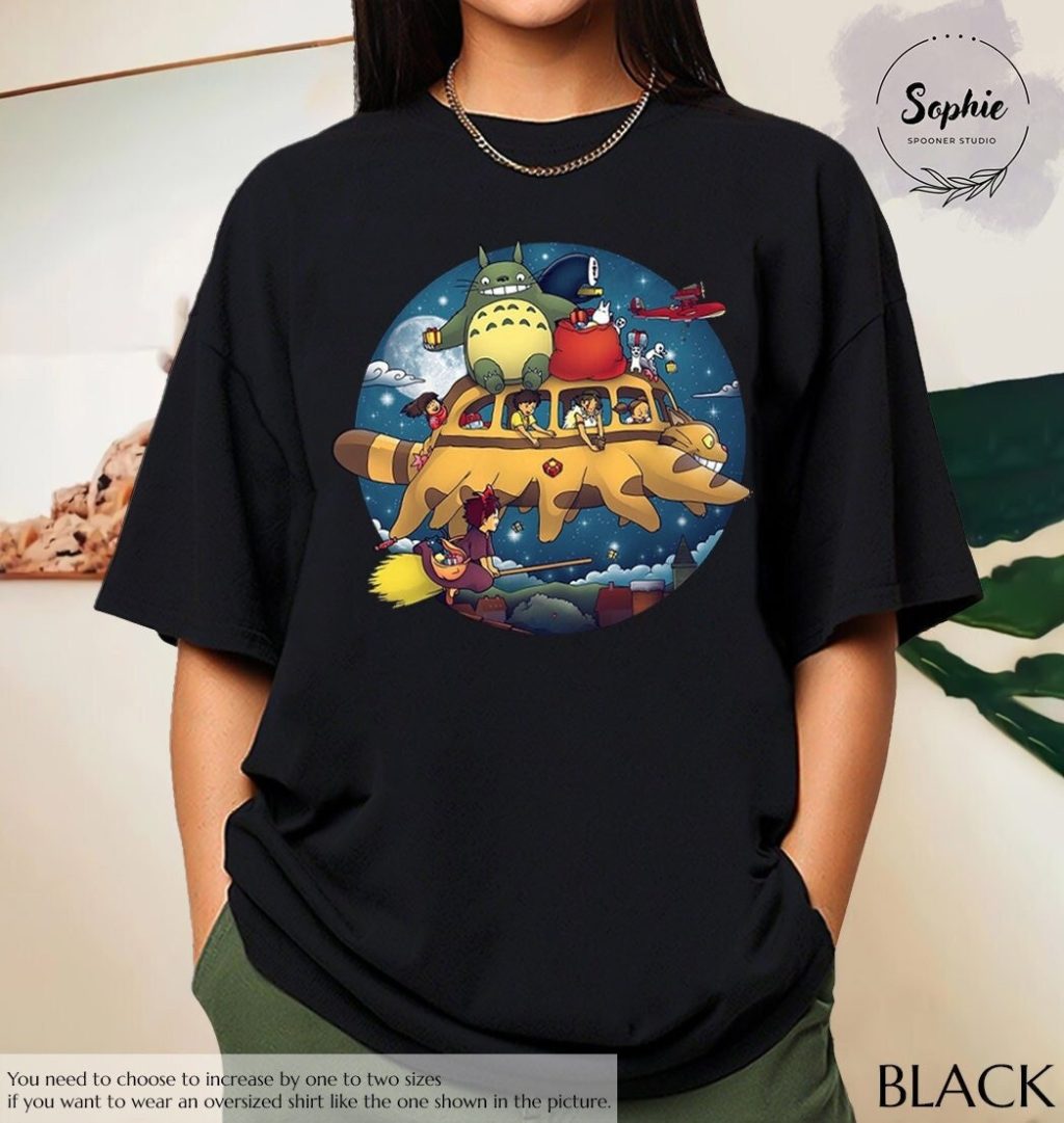Studio Ghibli Vintage Ghibli Character T-shirt - Image 2