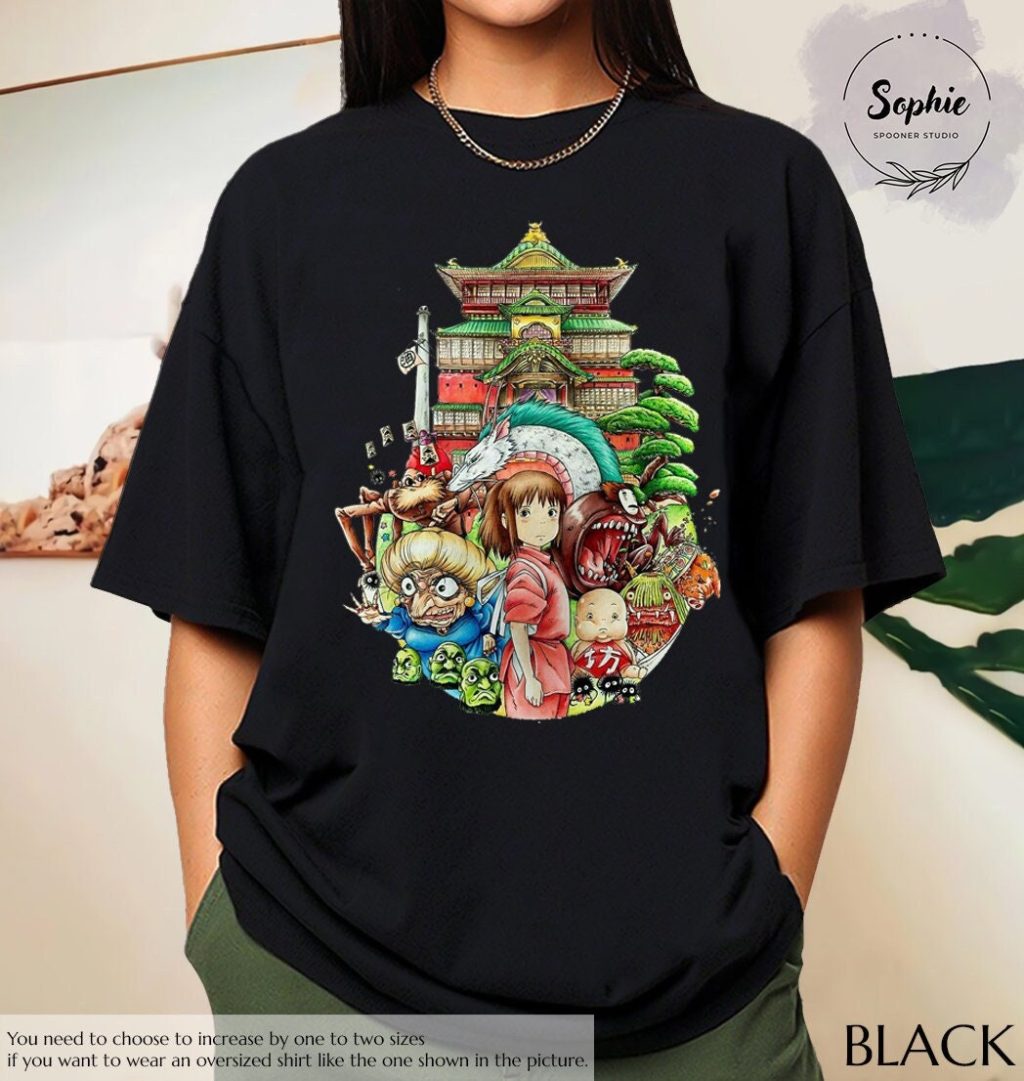 Studio Ghibli Spirited Away Castle T-shirt - Image 4