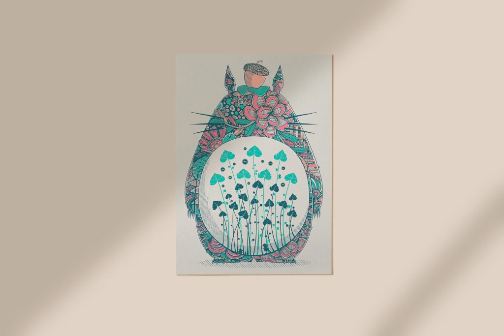 Studio Ghibli Totoro Art Anime Wall Art - Image 3