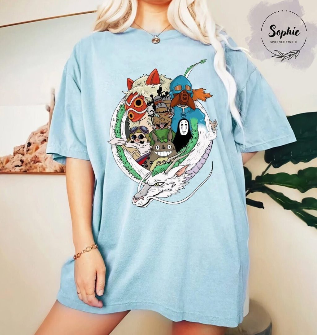 Studio Ghibli Vintage Ghibli Character T-shirt - Image 5