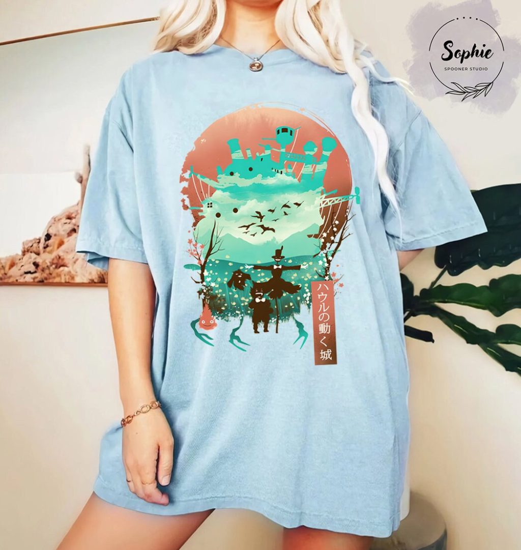 Studio Ghibli Ghibli Character Black T-shirt - Image 5