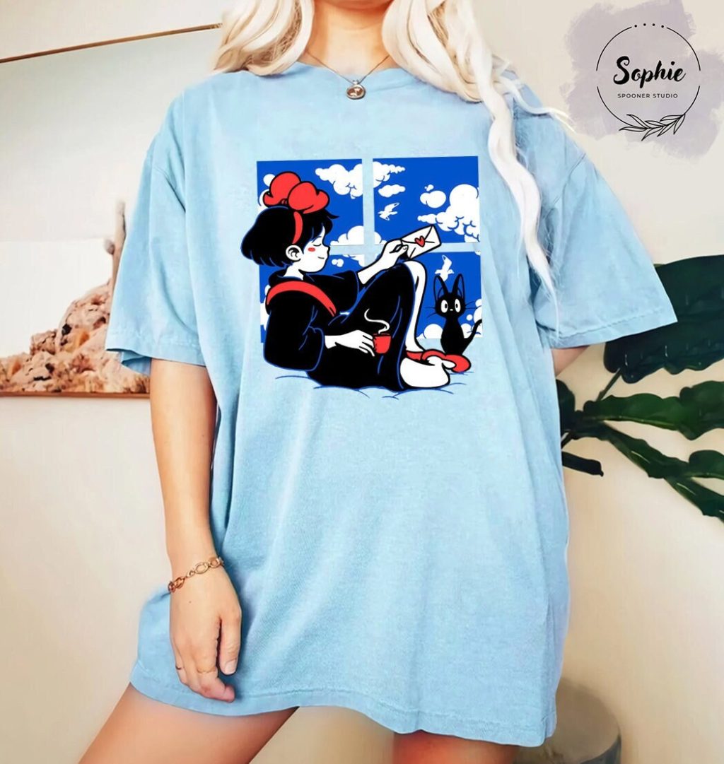Studio Ghibli Kiki's Delivery Service Blue T-shirt