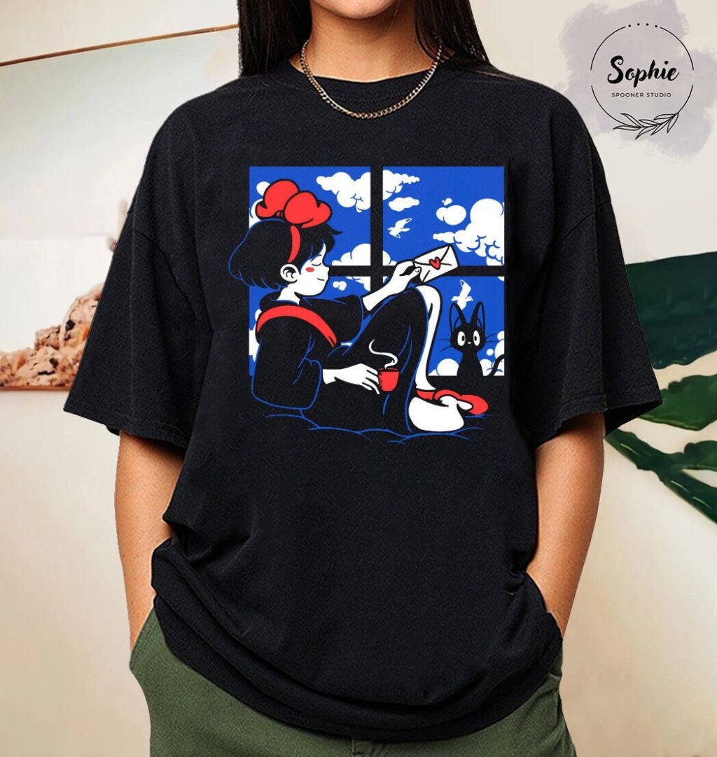 Studio Ghibli Kiki's Delivery Service Blue T-shirt - Image 4