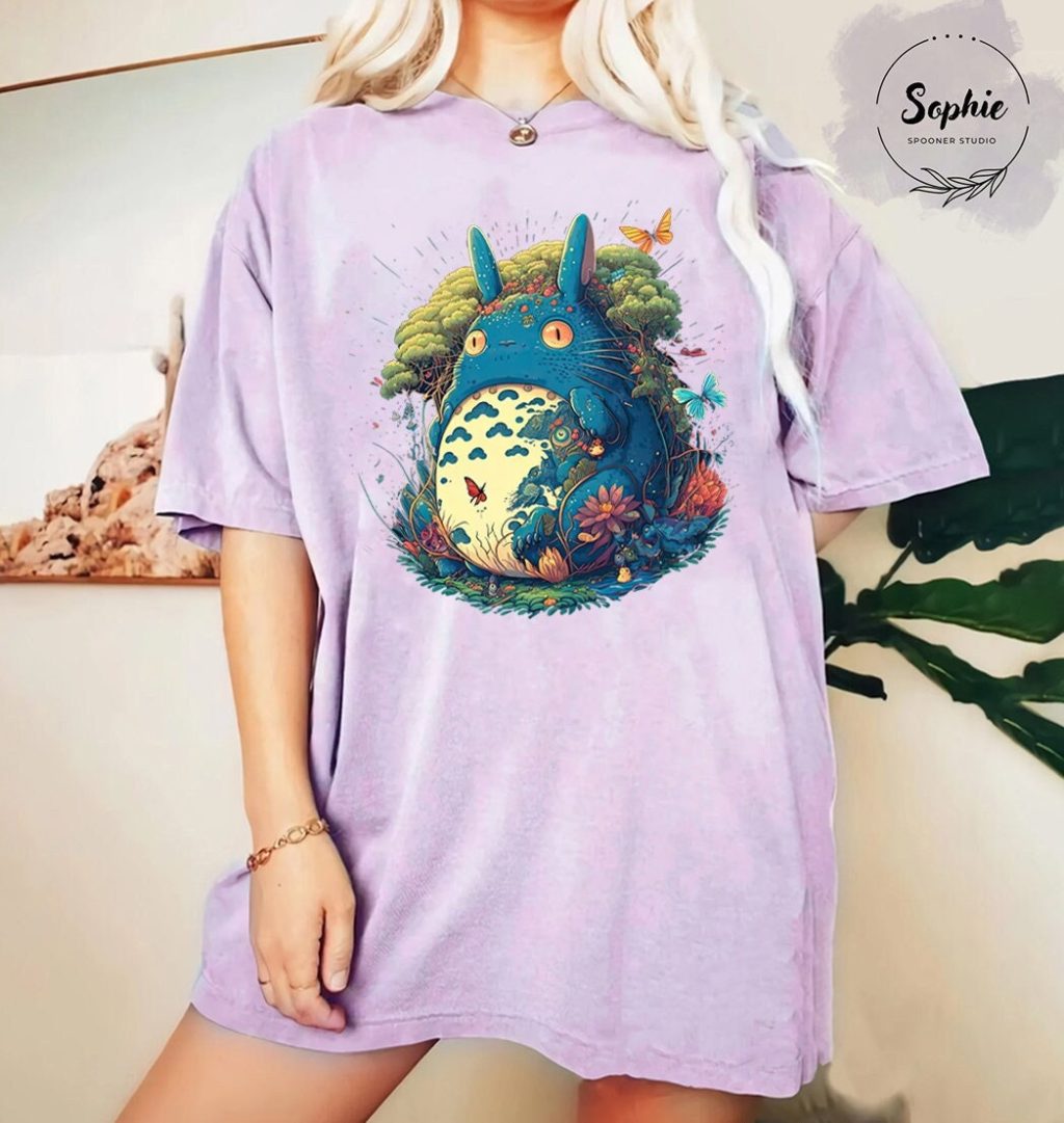 Studio Ghibli Totoro Purple T-shirt
