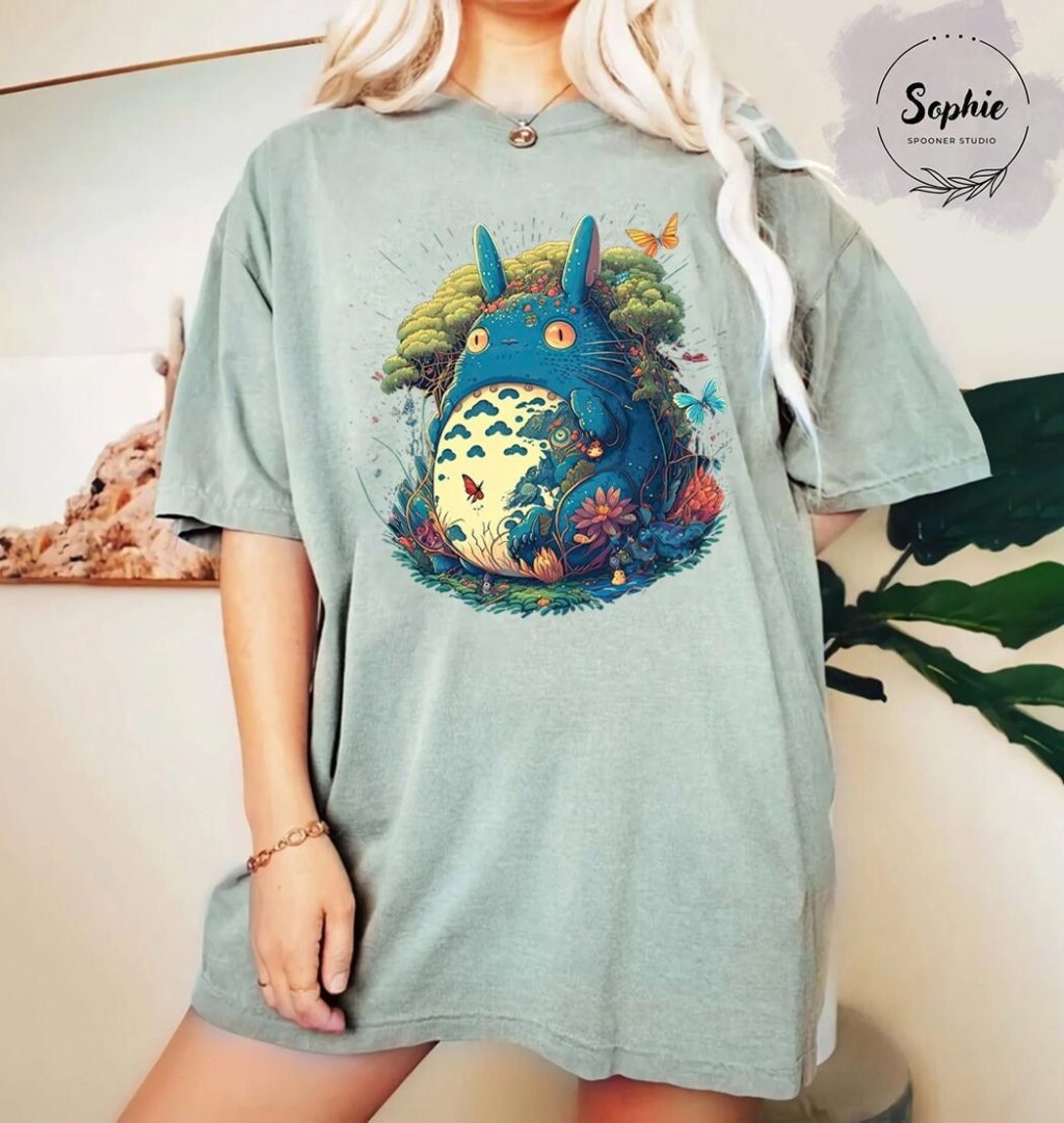 Studio Ghibli Totoro Purple T-shirt - Image 2