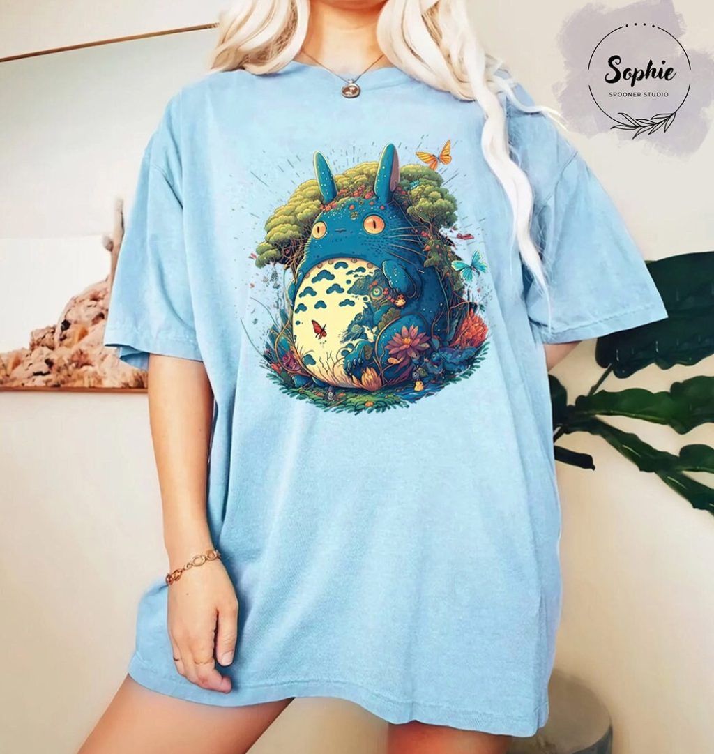 Studio Ghibli Totoro Purple T-shirt - Image 6