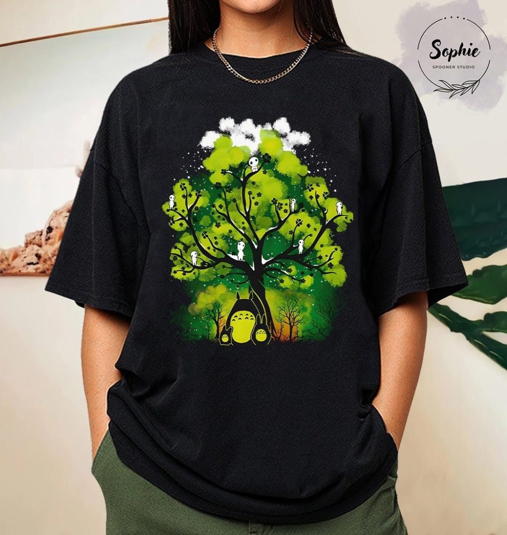 Studio Ghibli Totoro Black T-shirt