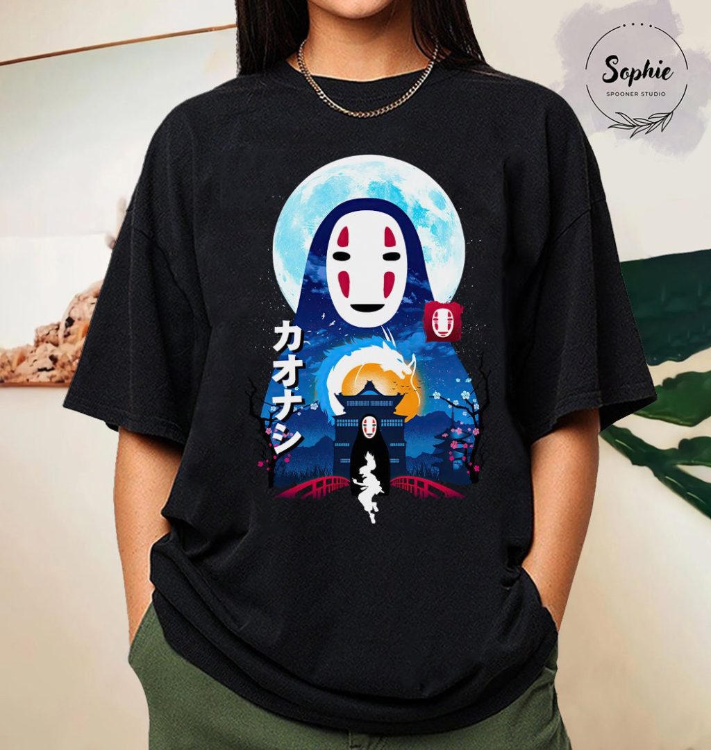 Studio Ghibli Spirited Away No Face T-shirt - Image 2