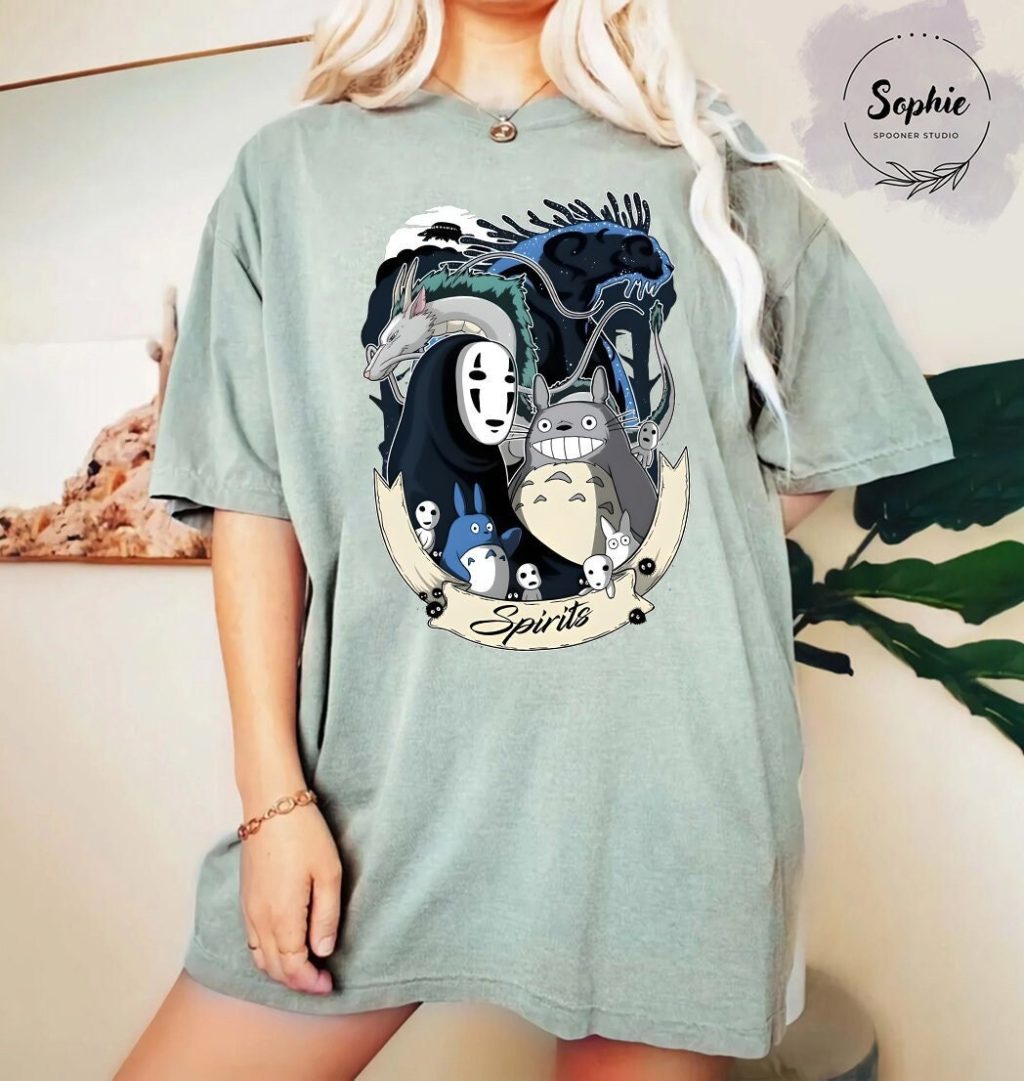 Studio Ghibli Spirits T-shirt - Image 2
