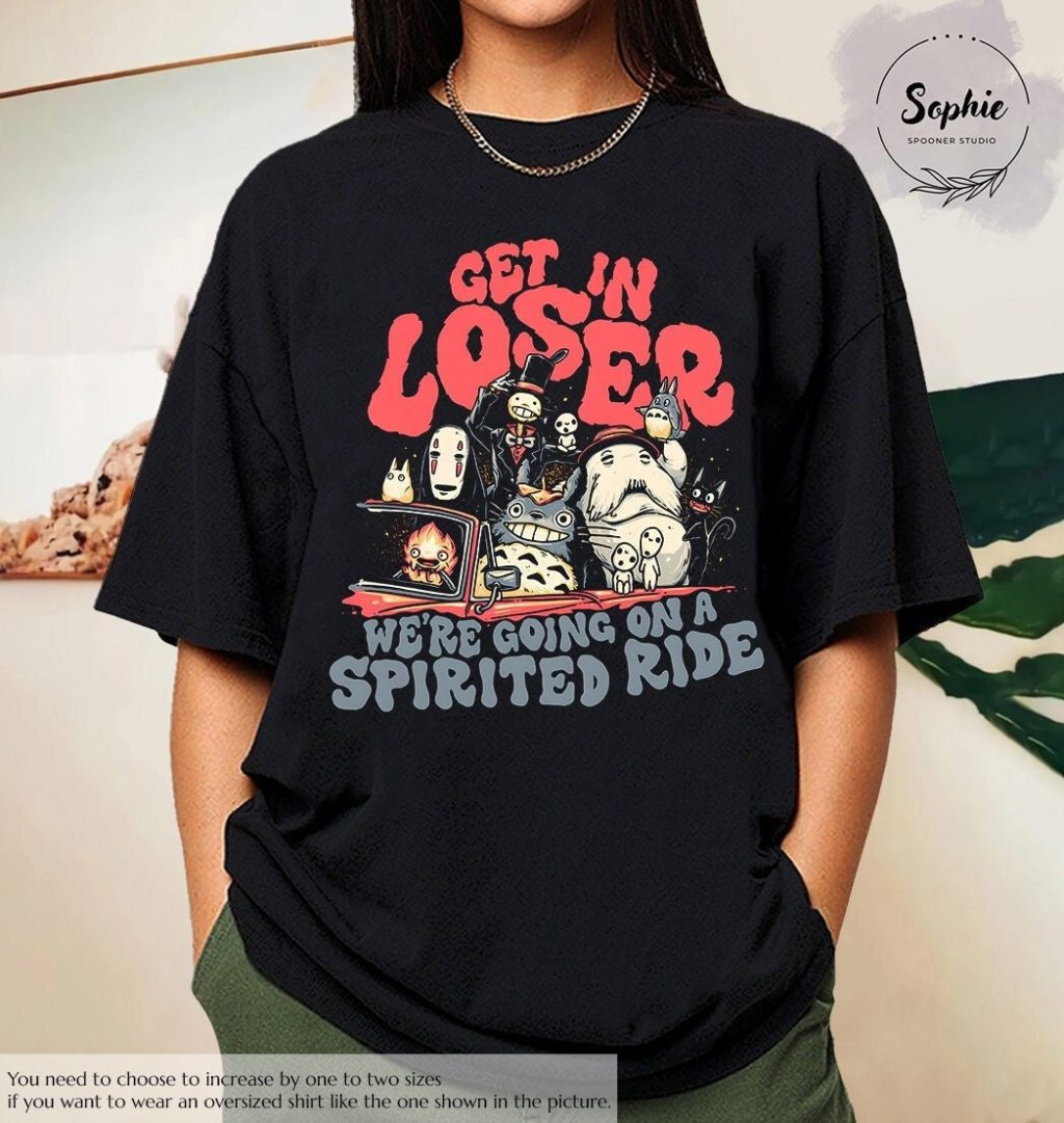 Studio Ghibli Spirits Funny T-shirt - Image 4
