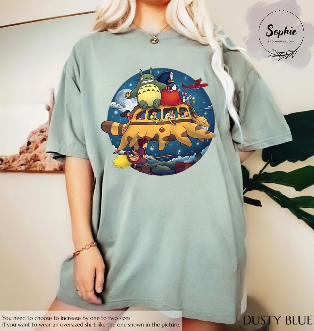 Studio Ghibli Vintage Ghibli Character T-shirt - Image 4