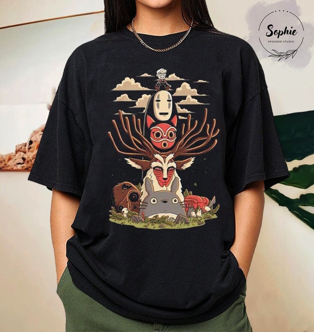 Studio Ghibli Retro Ghibli Character T-shirt
