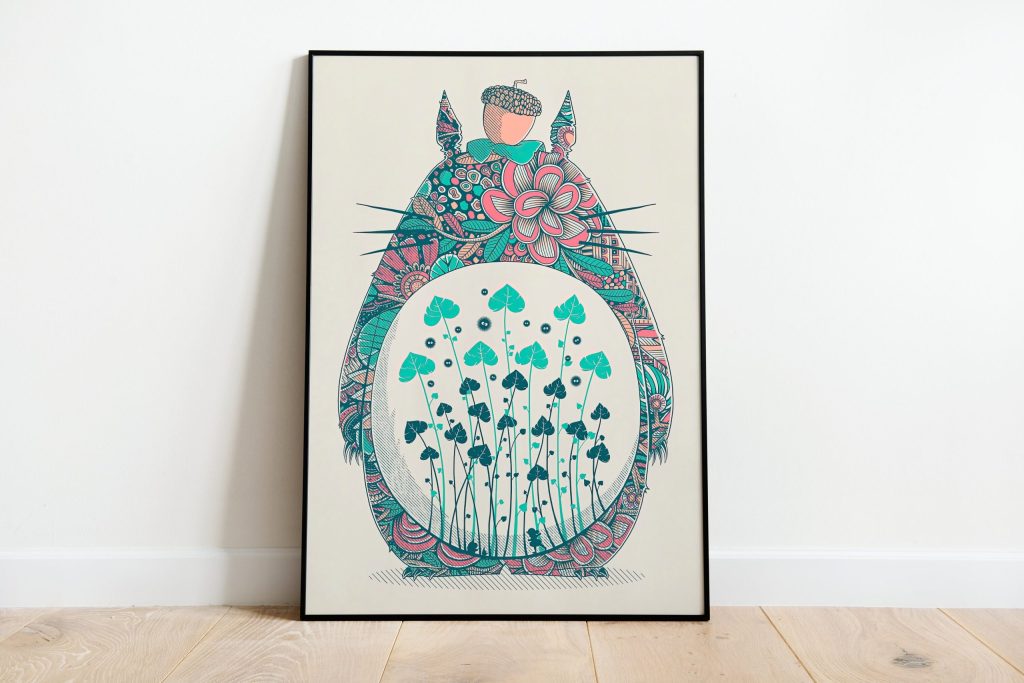 Studio Ghibli Totoro Art Anime Wall Art