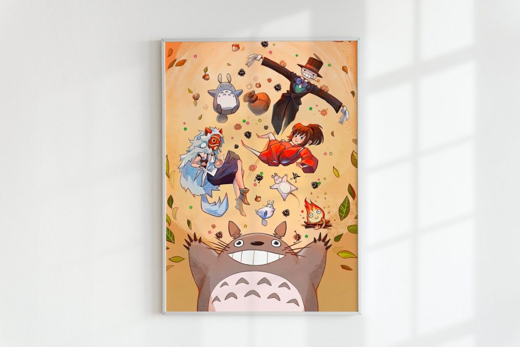 Studio Ghibli Totoro & Characters Wall Art - Image 2