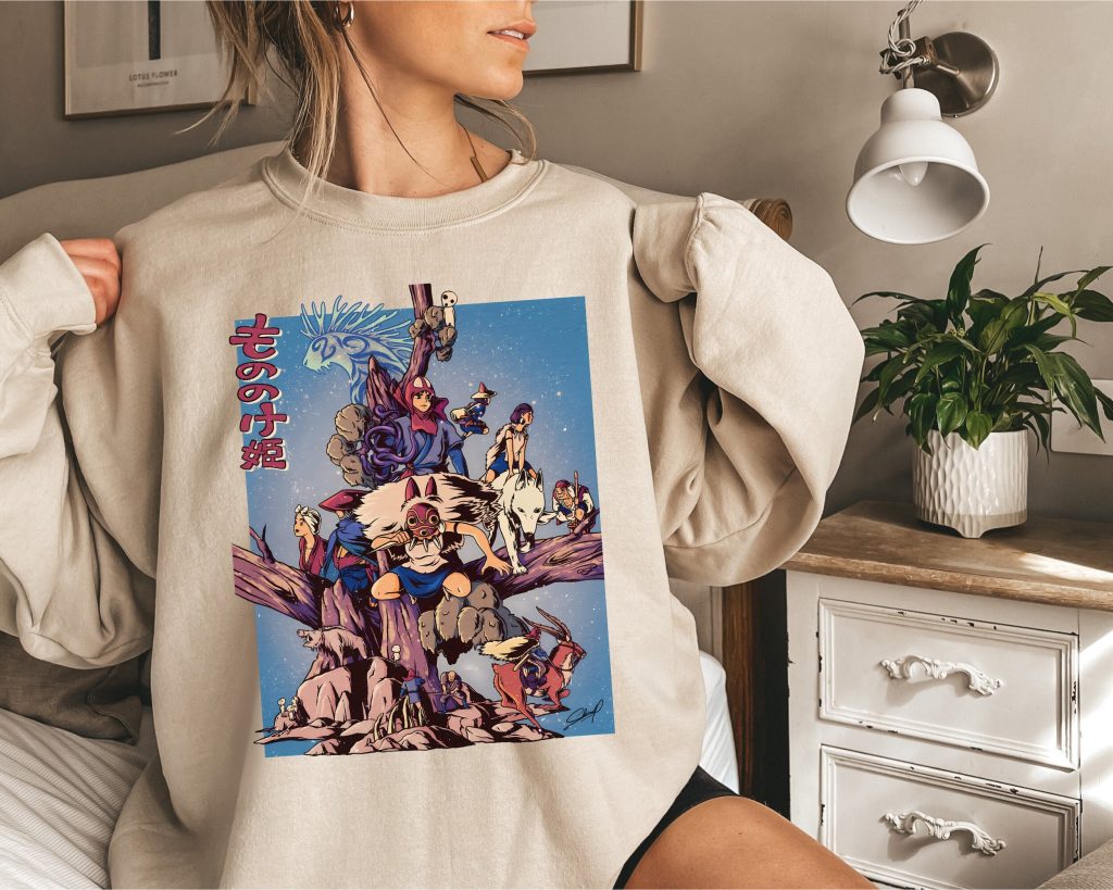 Princess Mononoke Characters Ghibli Sweatshirt