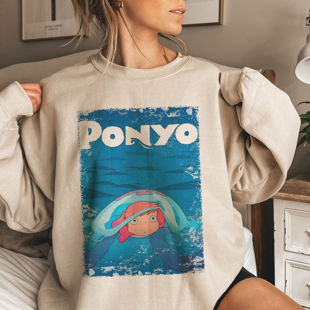 Ponyo Fish Cute Studio Ghibli Sweatshirt