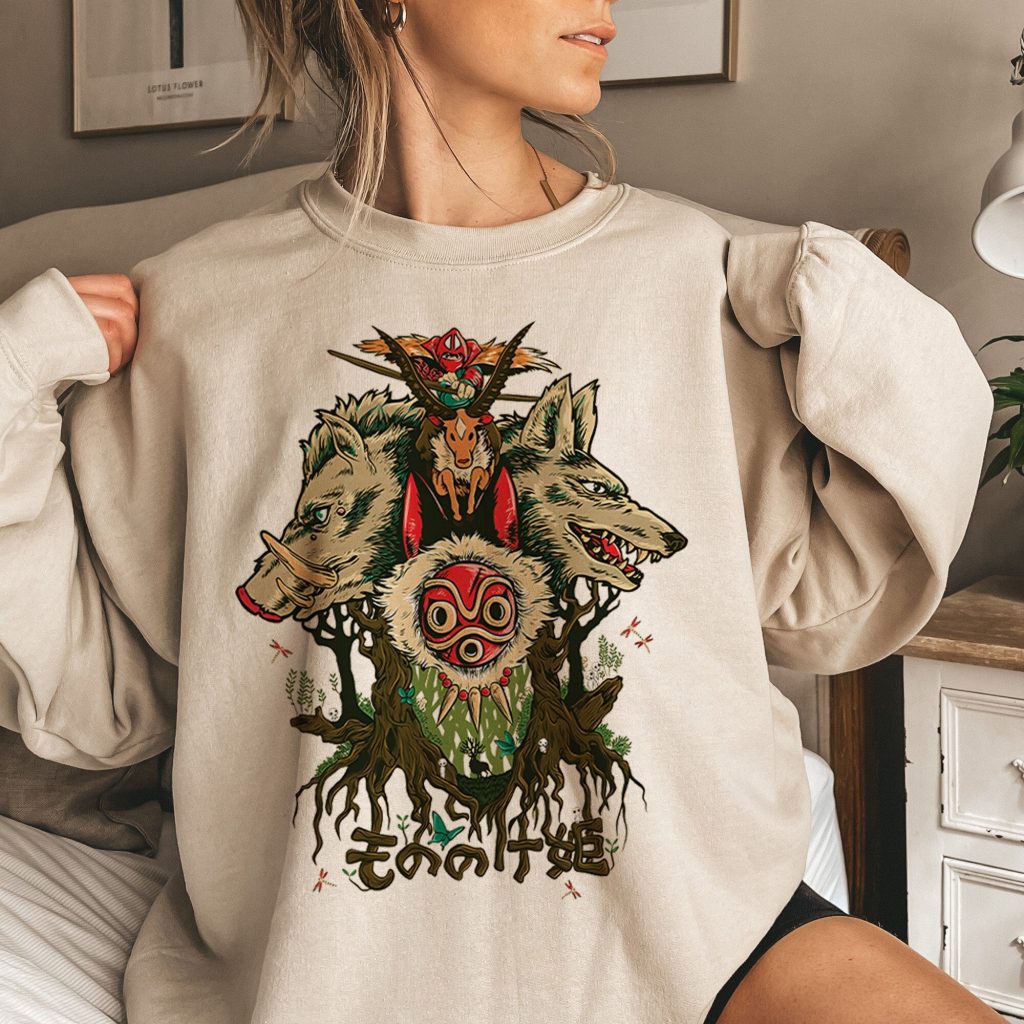 Vintage Princess Mononoke The Forest Y2K Sweatshirt