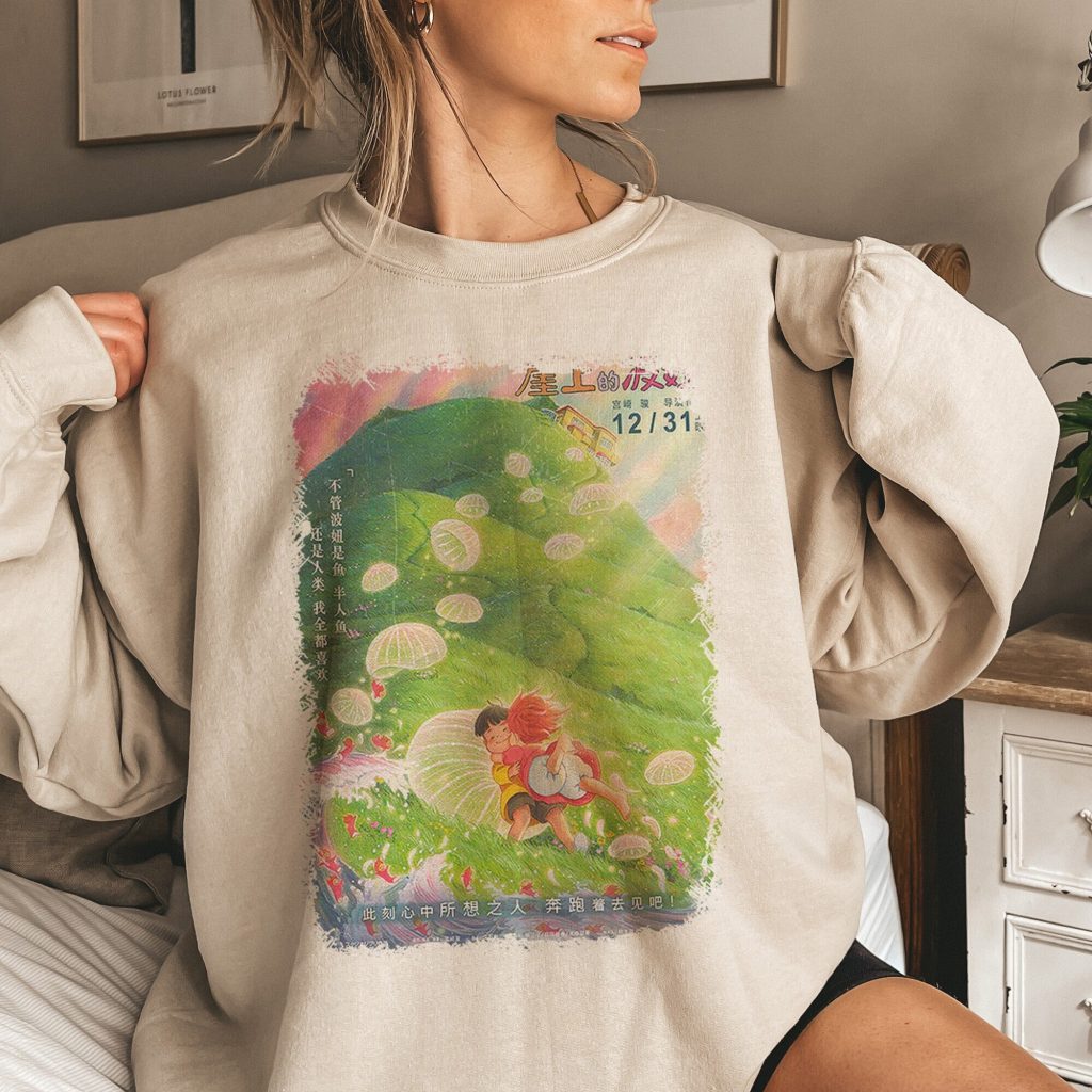 Goldfish Ponyo Movie Ghibli Sweatshirt