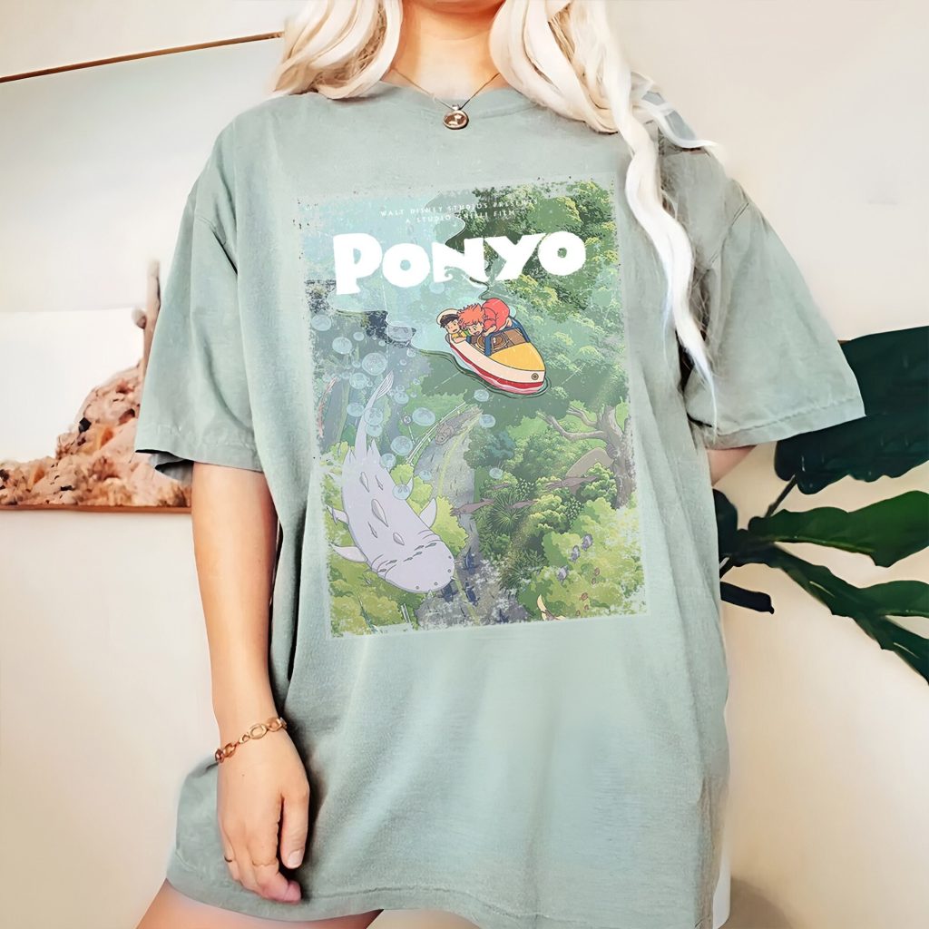 Comfort Colors Ponyo Sosuke Goldfish Ghibli T-shirt - Image 5