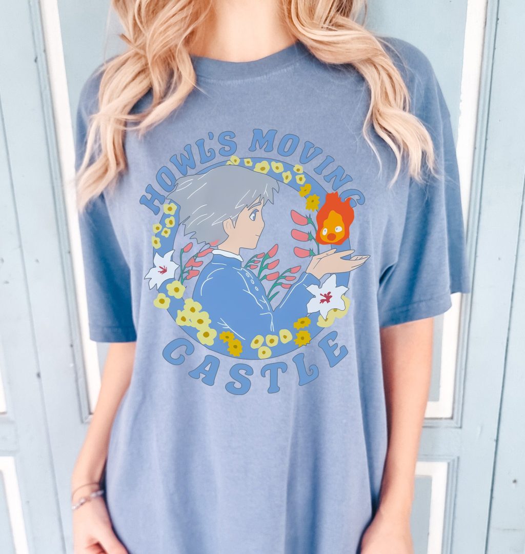 Howl's Moving Castle Shirt Sophie and Calcifer T-shirt - Image 4
