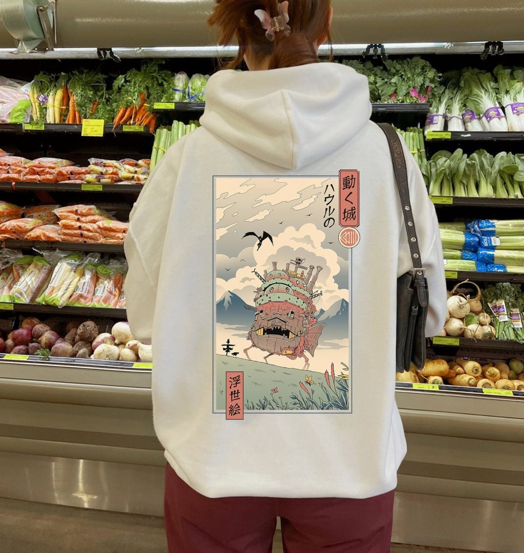 Howl's Moving Castle Vintage Ghibli Hoodie - Image 2