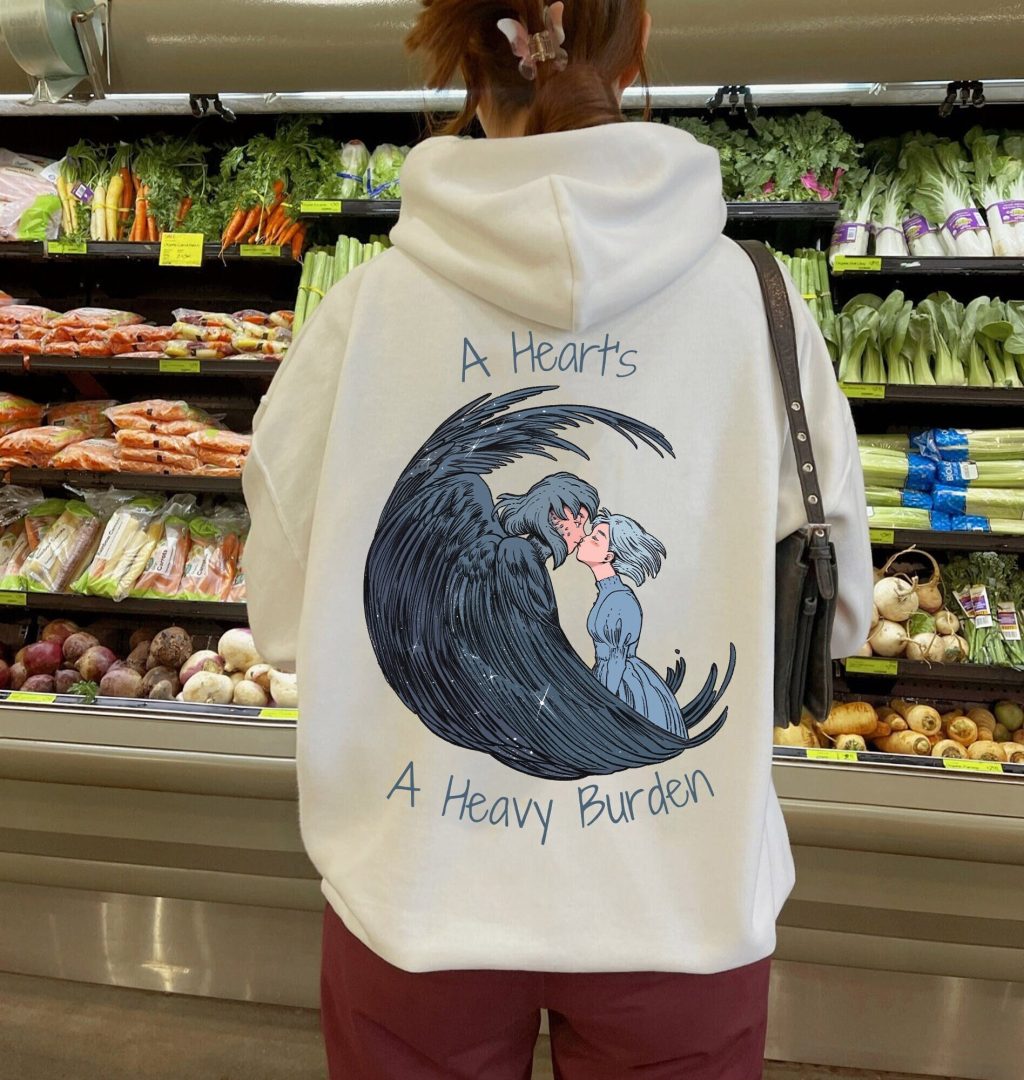 Howl and Sophie Shirt Howl's Moving Castle Quote Hoodie - Image 5