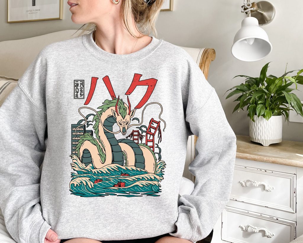 Studio Ghibli Spirited Away Haku Sweatshirt - Image 4