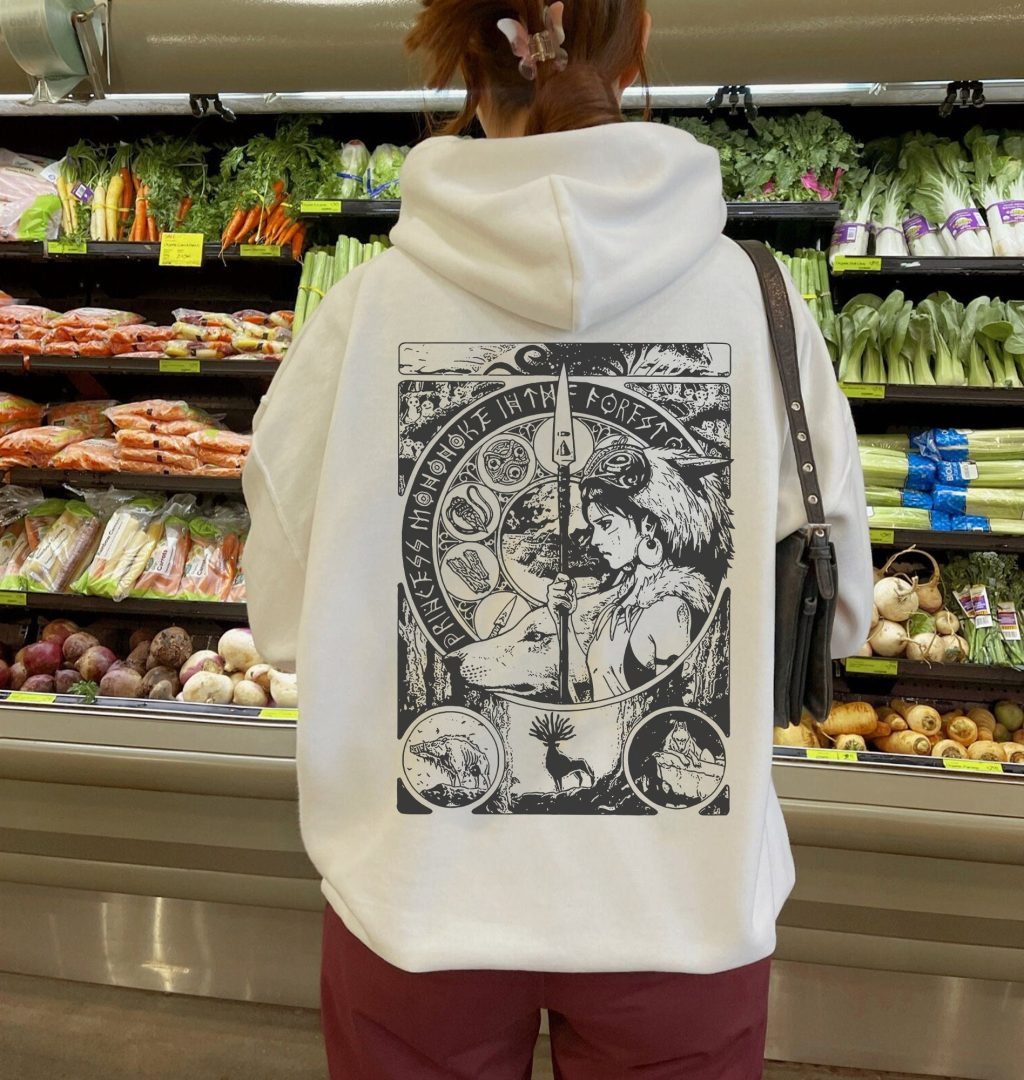 Princess Mononoke Card Hoodie - Image 2