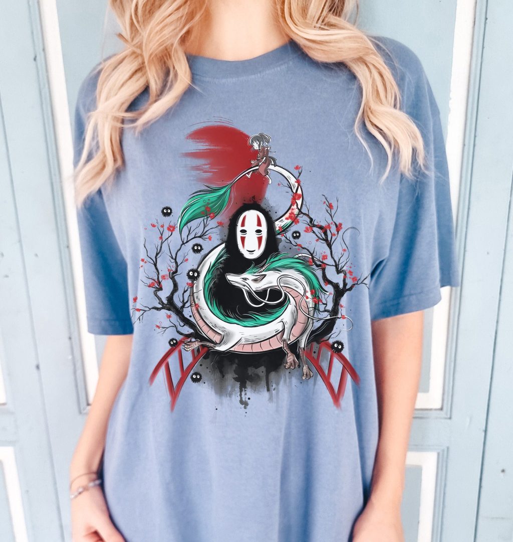 Comfort Colors Anime Spirited Away Studio Ghibli T-shirt - Image 2