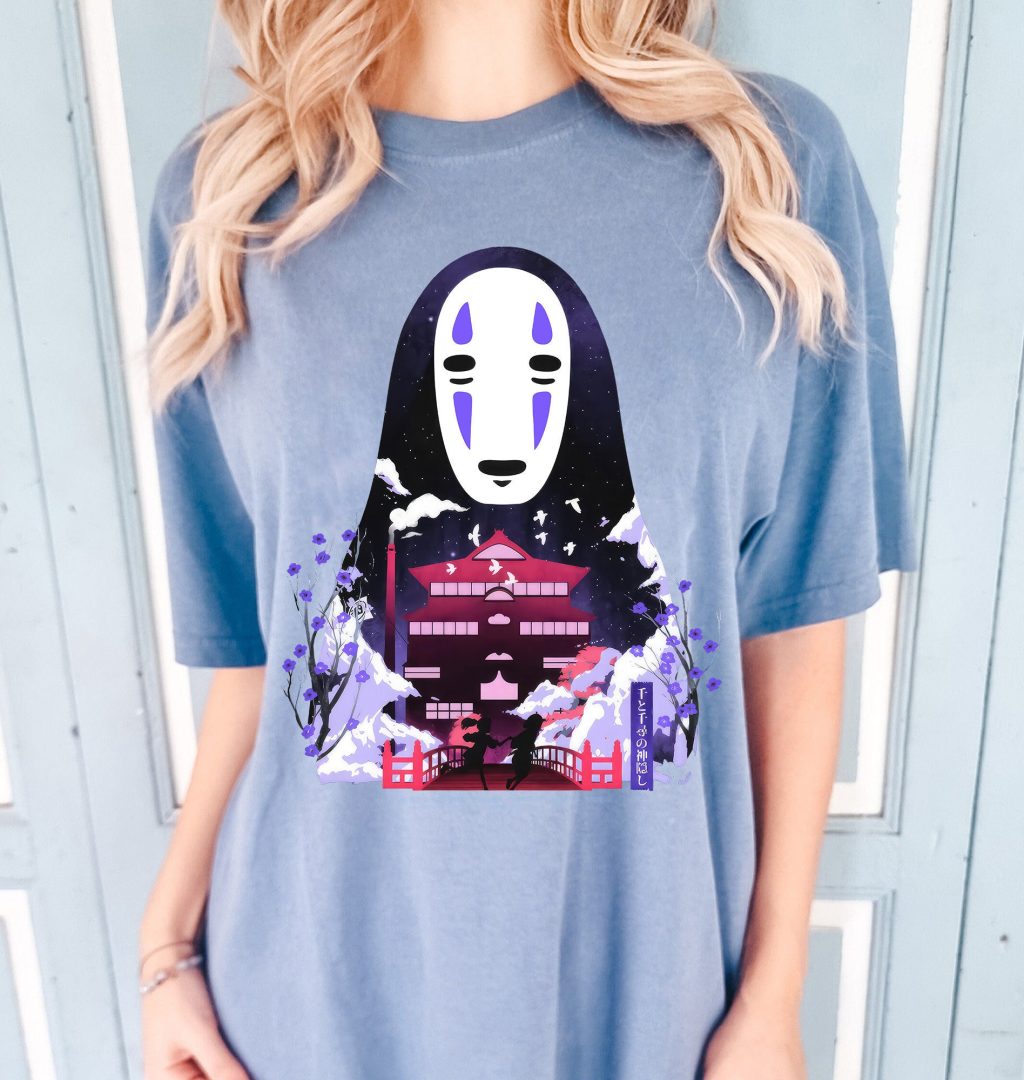 Comfort Colors Studio Ghibli No Face Shadow T-Shirt - Image 2