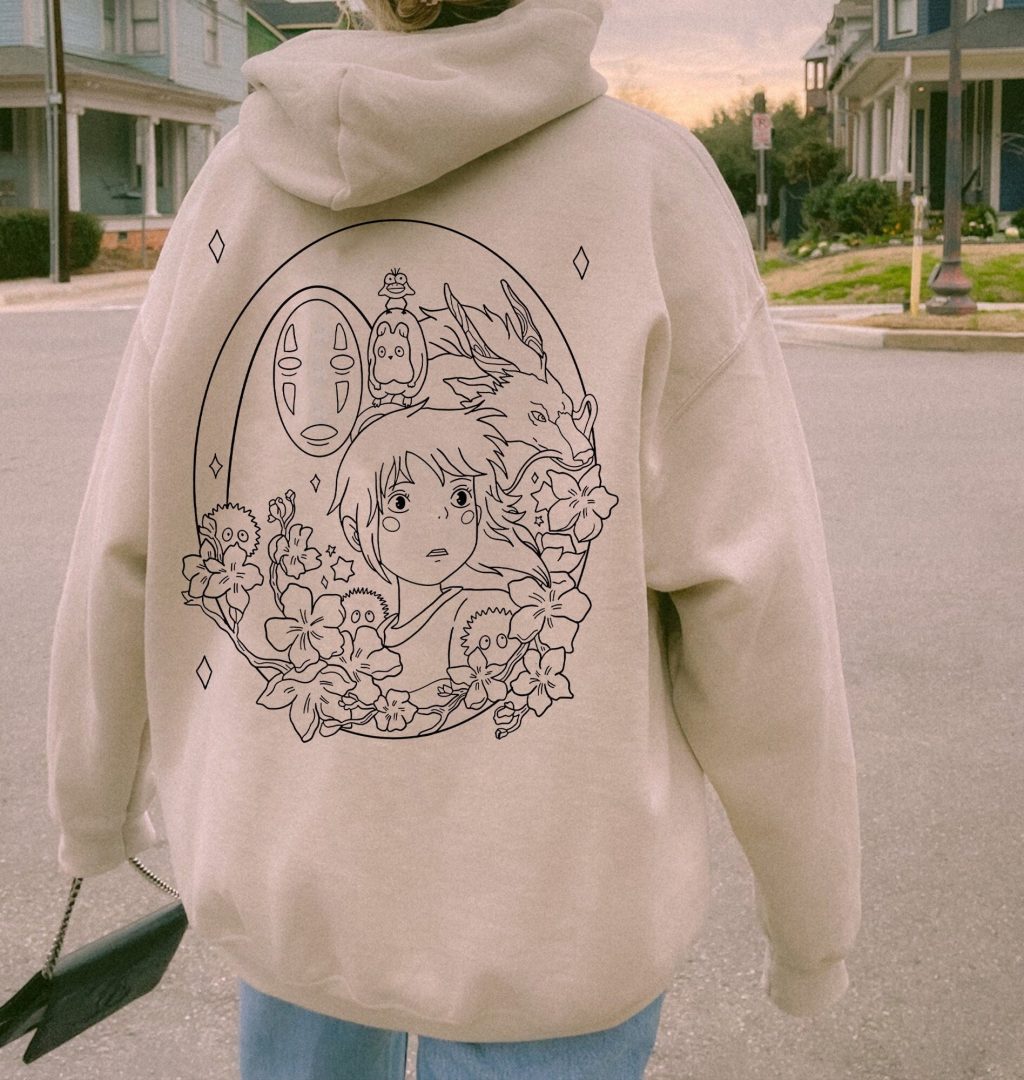 Spirited Away Outline Hoodie