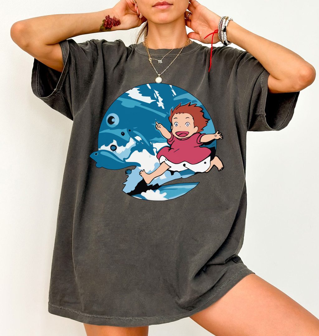 Comfort Colors Ghibli Ponyo Movie T-Shirt