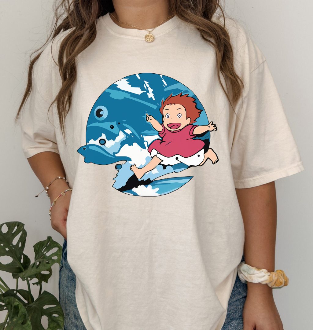 Comfort Colors Ghibli Ponyo Movie T-Shirt - Image 2