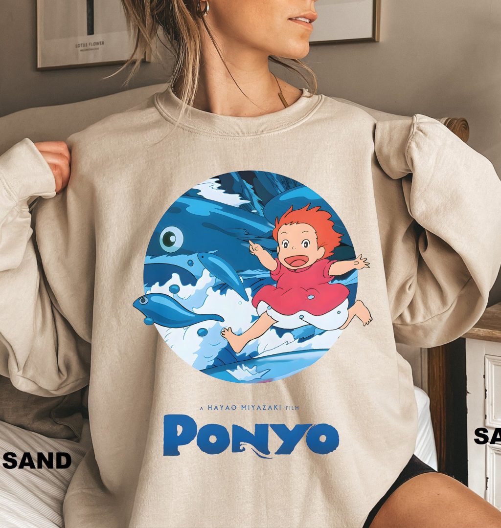 Comfort Colors Ponyo Cute Ghibli Sweatshirt