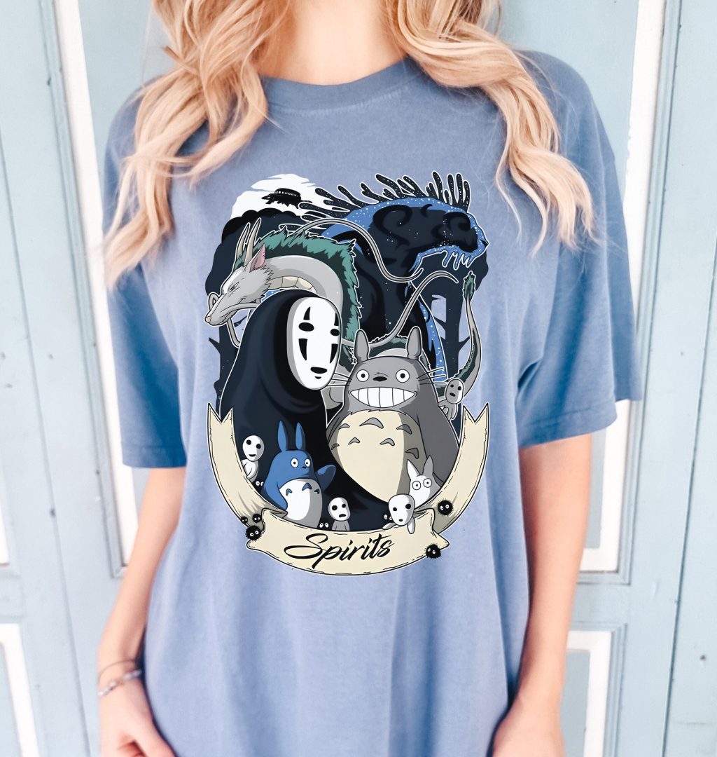 Comfort Colors Spirits Studio Ghibli T-shirt - Image 4