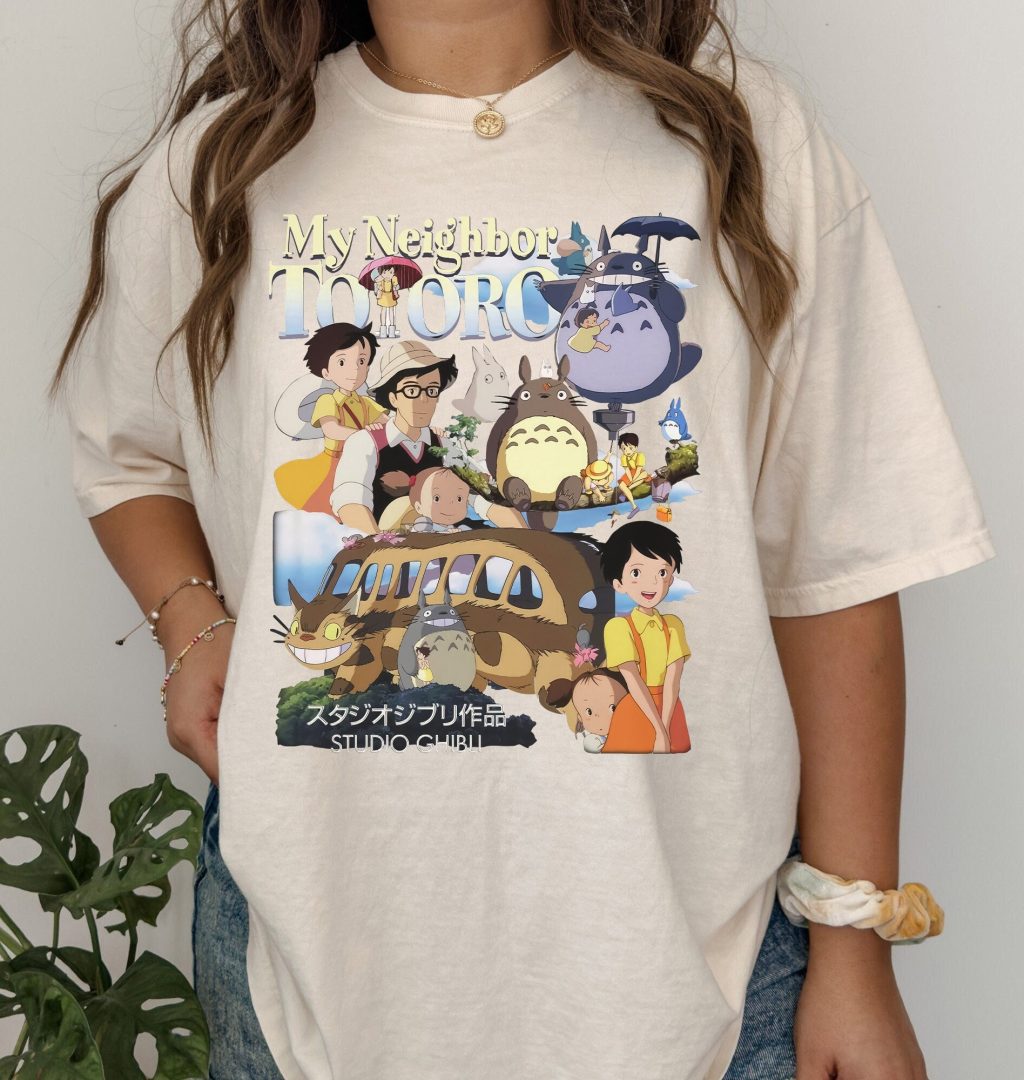 Comfort Colors My Neighbour Totoro Anime Ghibli T-shirt - Image 2