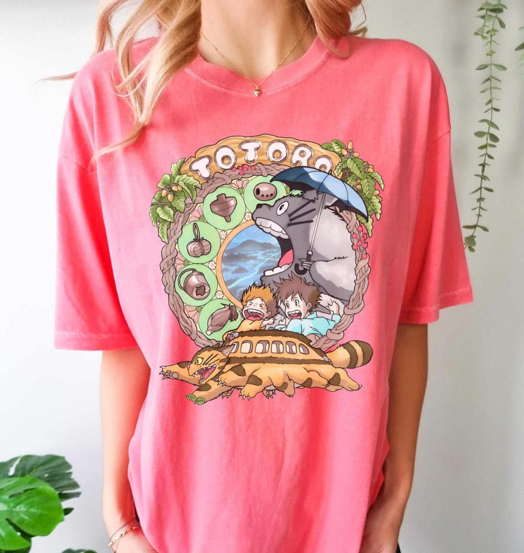 Studio Ghibli My Neighbour Totoro Cartoon T-shirt - Image 5
