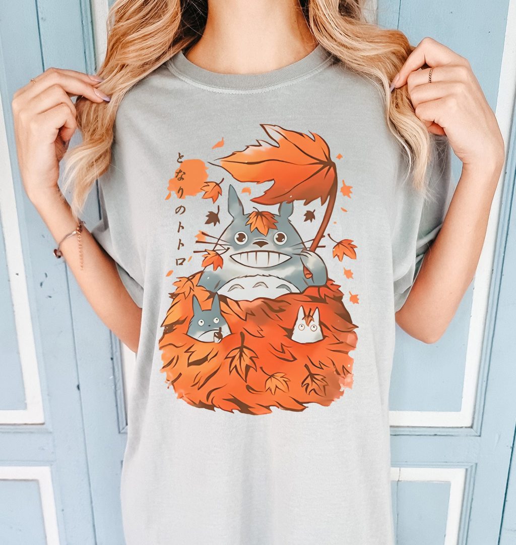 Comfort Colors My Neighbour Totoro Fall Ghibli T-Shirt