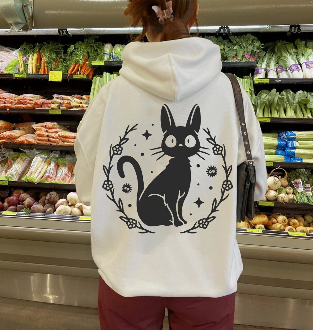 Kiki's Delivery Service Jiji Cat Hoodie - Image 2